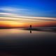 on the beach at sunrise