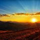 Sunrise over mountains