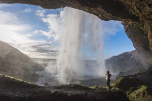 Waterfall cave