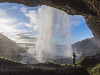 Waterfall cave