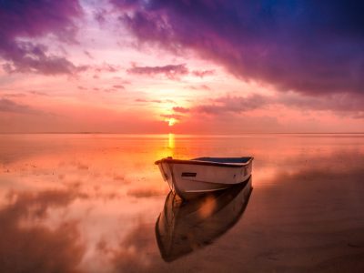boat in calm water