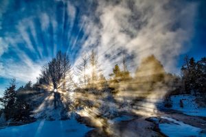 winter sun beams