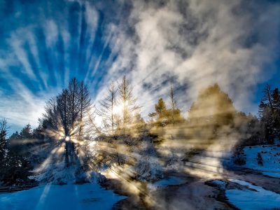 winter sun beams